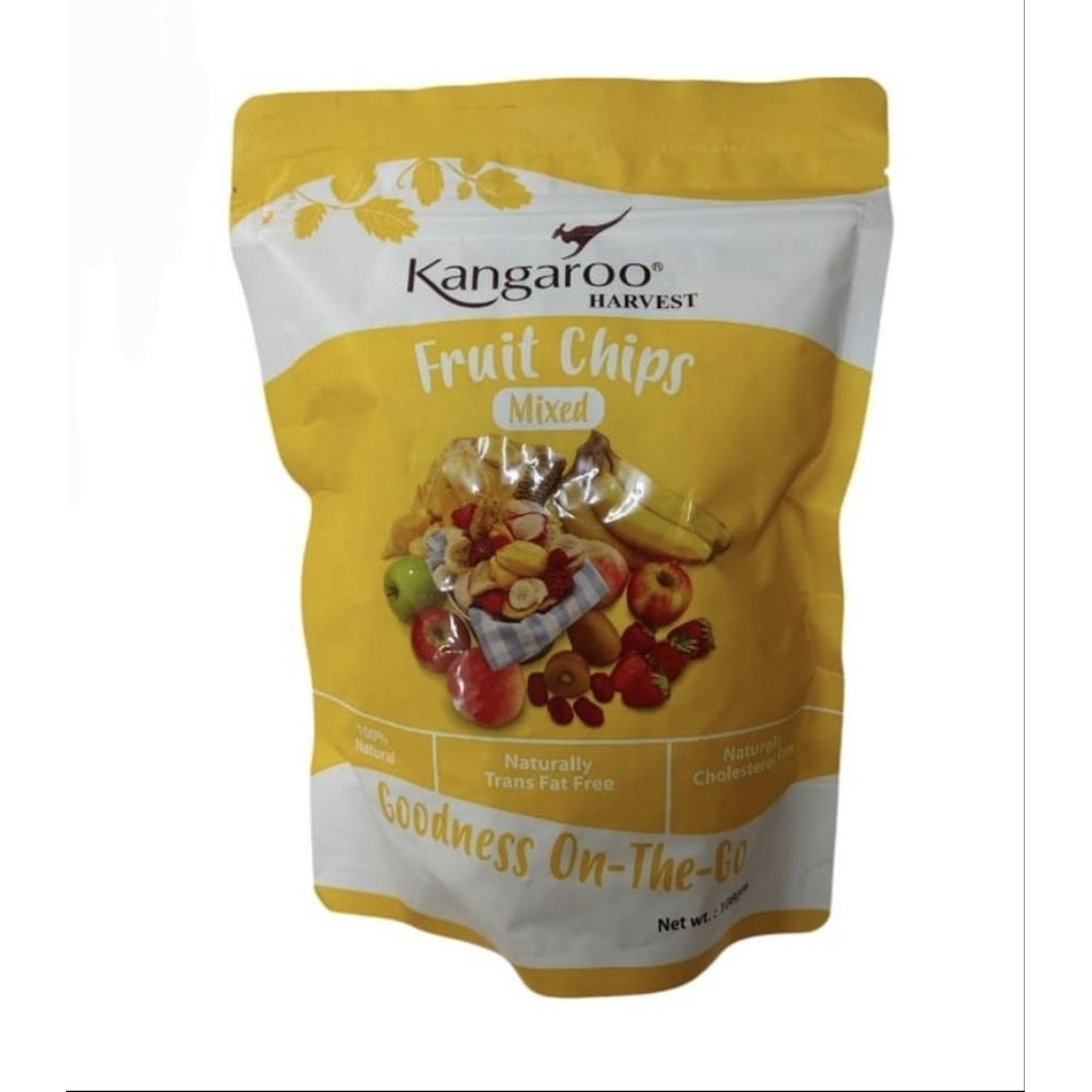 

Australia Kangaroo Harvest Fruit Chips Mixed Campuran Keripik Buah Snack Halal 108gr