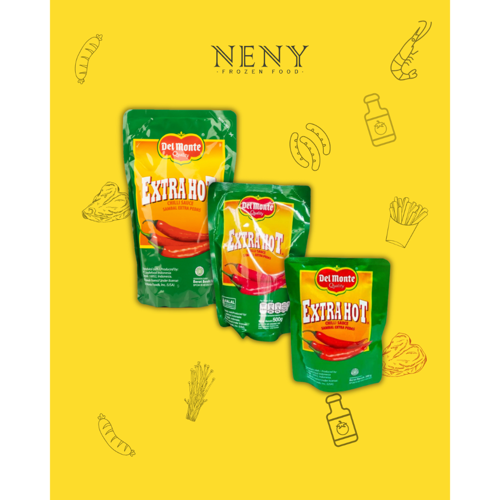 

Delmonte Saus Extra Hot Pedas 1kg & 500gr & 200gr