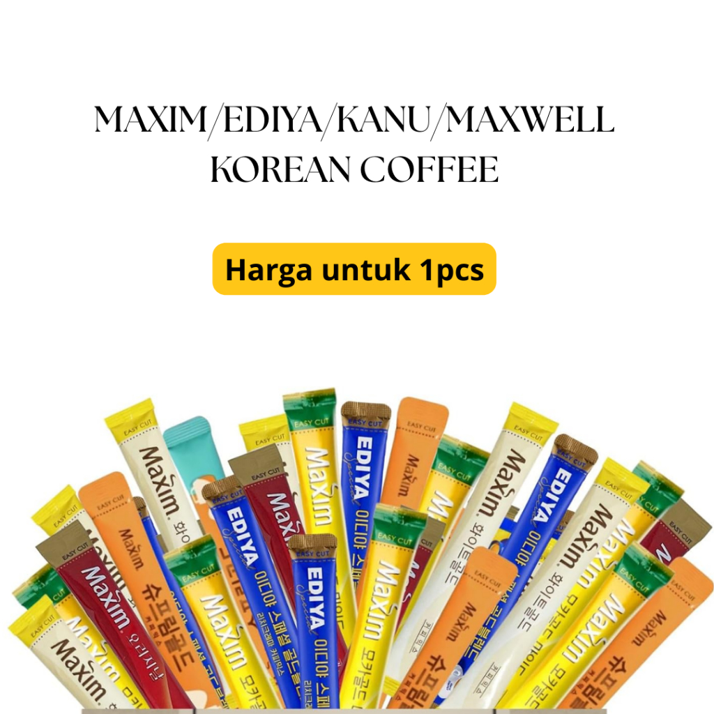 

[Ready Stock] 1PCS Korean Coffee Kanu, Maxim, Ediya, Maxwell Flavour Variant