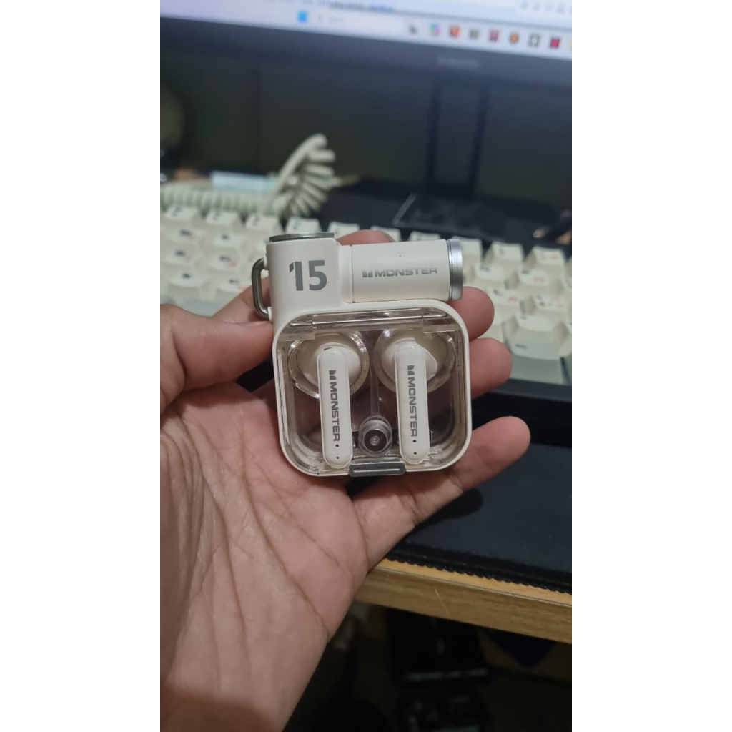 Sparepart Monster Xkt15 Original buds/ case only, Part pengganti tws
