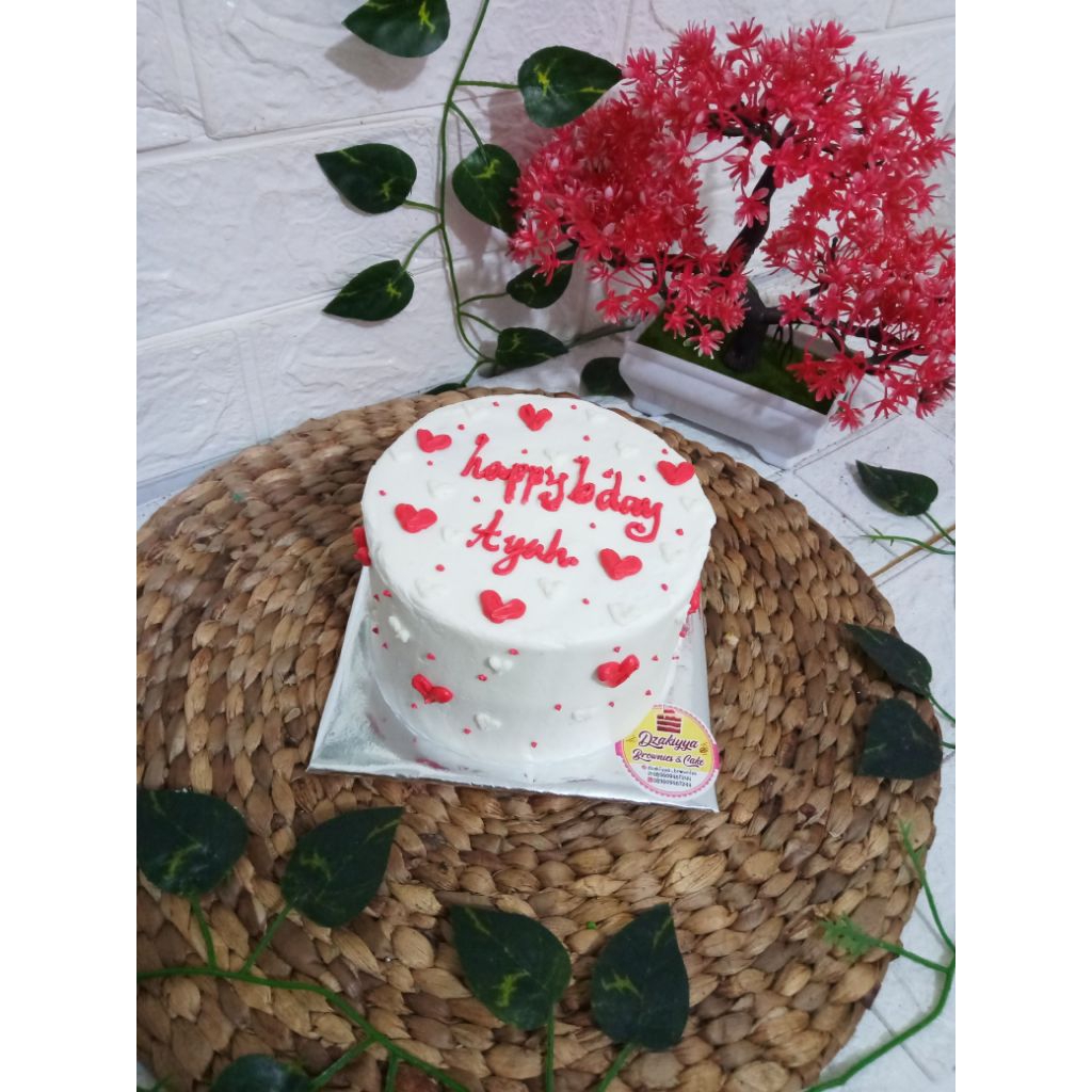 kue ultah semarang // minicake brownies //kue ultah brownies diameter 12cm