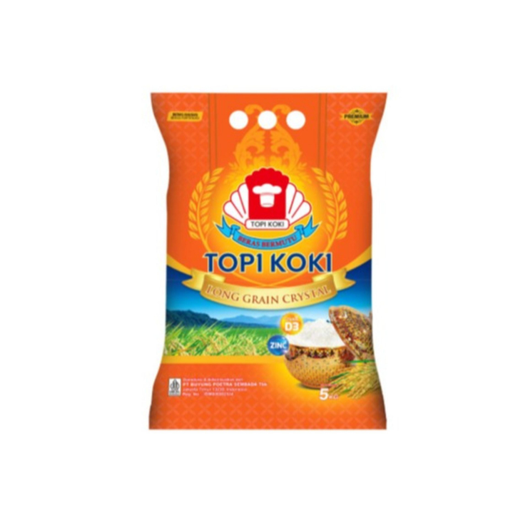 

Beras Topi Koki Long Grain Crystal 5kg