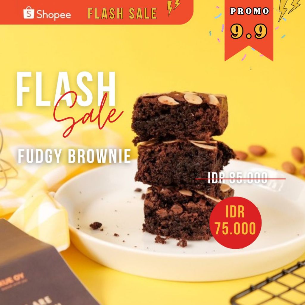 

FUDGY BROWNIE - Dessert / Brownies / Coklat / Brownies / Bolu