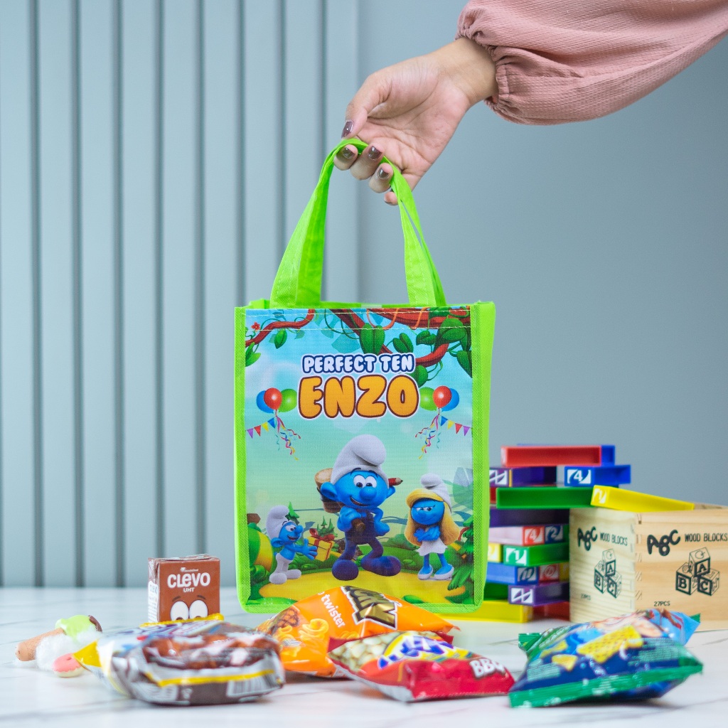 

Tas Ulang Tahun Anak Bisa Custom Nama Dan Foto Anak Minimal Order 15 pcs