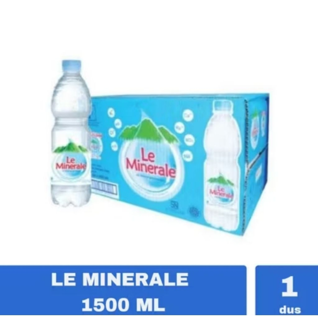 

Le Minerale 1500ml/Le minerale 1500ml 1 dus/Air Minum Leminerale 1 dus/Le minerale botol/air lemin 1500ml