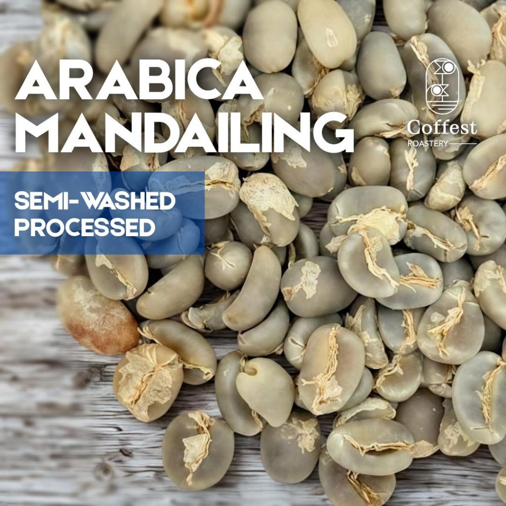 

Green Bean Arabika Mandheling - Semiwashed Processed - 1 kg