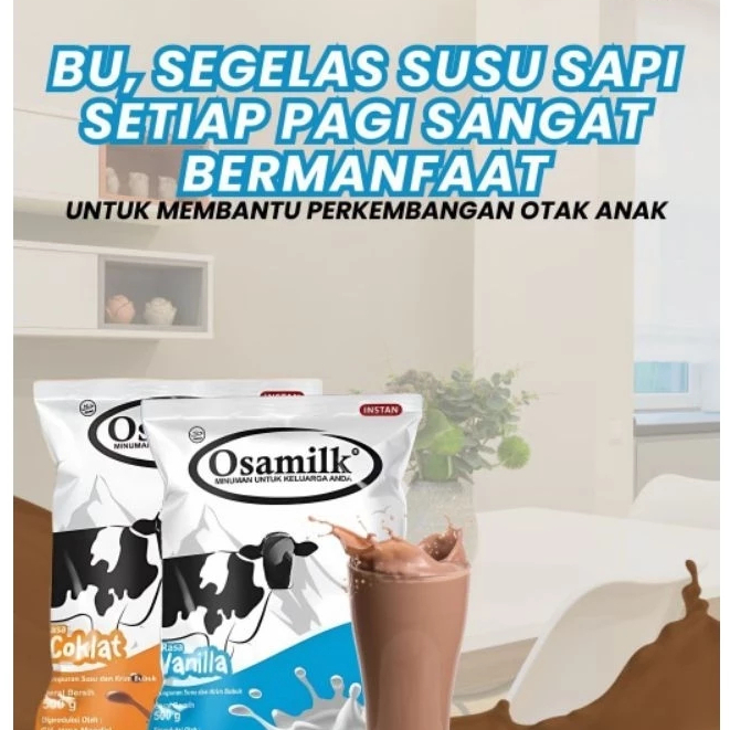 

Osamilk - Susu Pengemuk Badan - Rasa Coklat - Rasa Vanilla