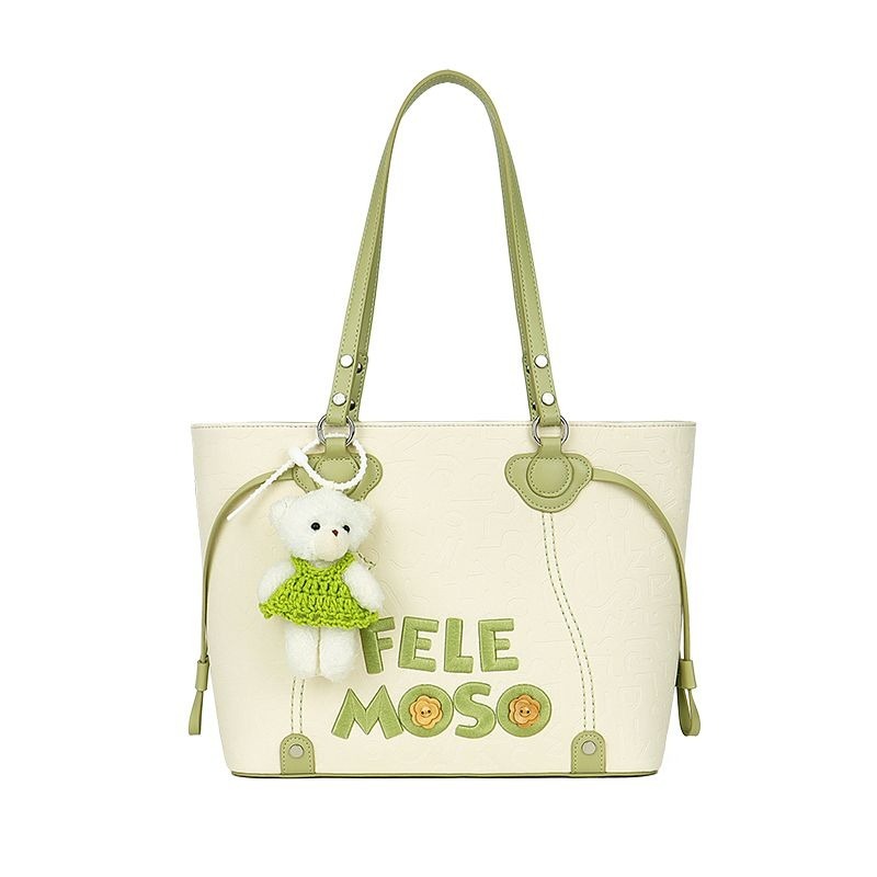 Tas Totebag Wanita Tas kuliah Kerja Tas Jinjing Fashion Korea Kapasitas Besar FE9168 HIJAU