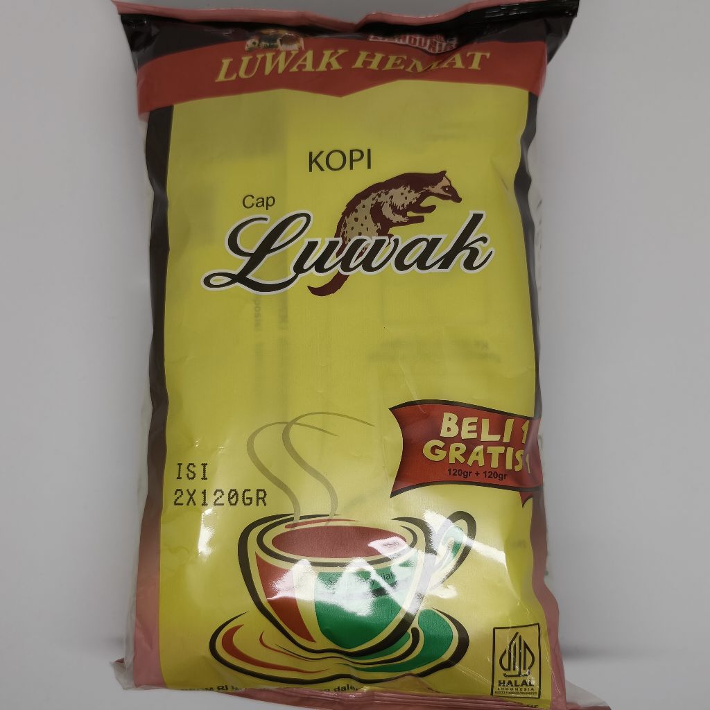

Kopi Luwak Super Hemat Black Coffee Bag Isi 2 x 120gr