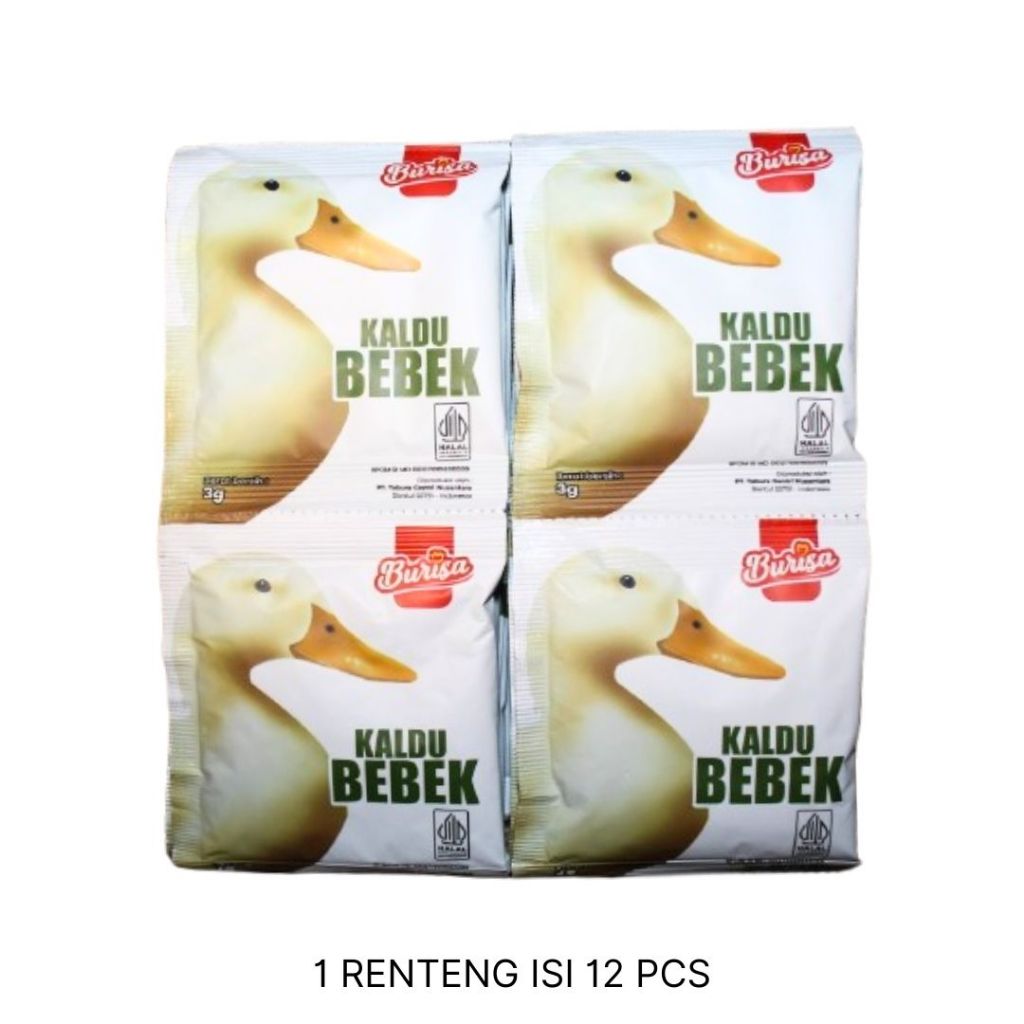 

[PAKET 6 RENTENG] Burisa Kaldu Bebek 4gr (Renteng Isi 12pcs)