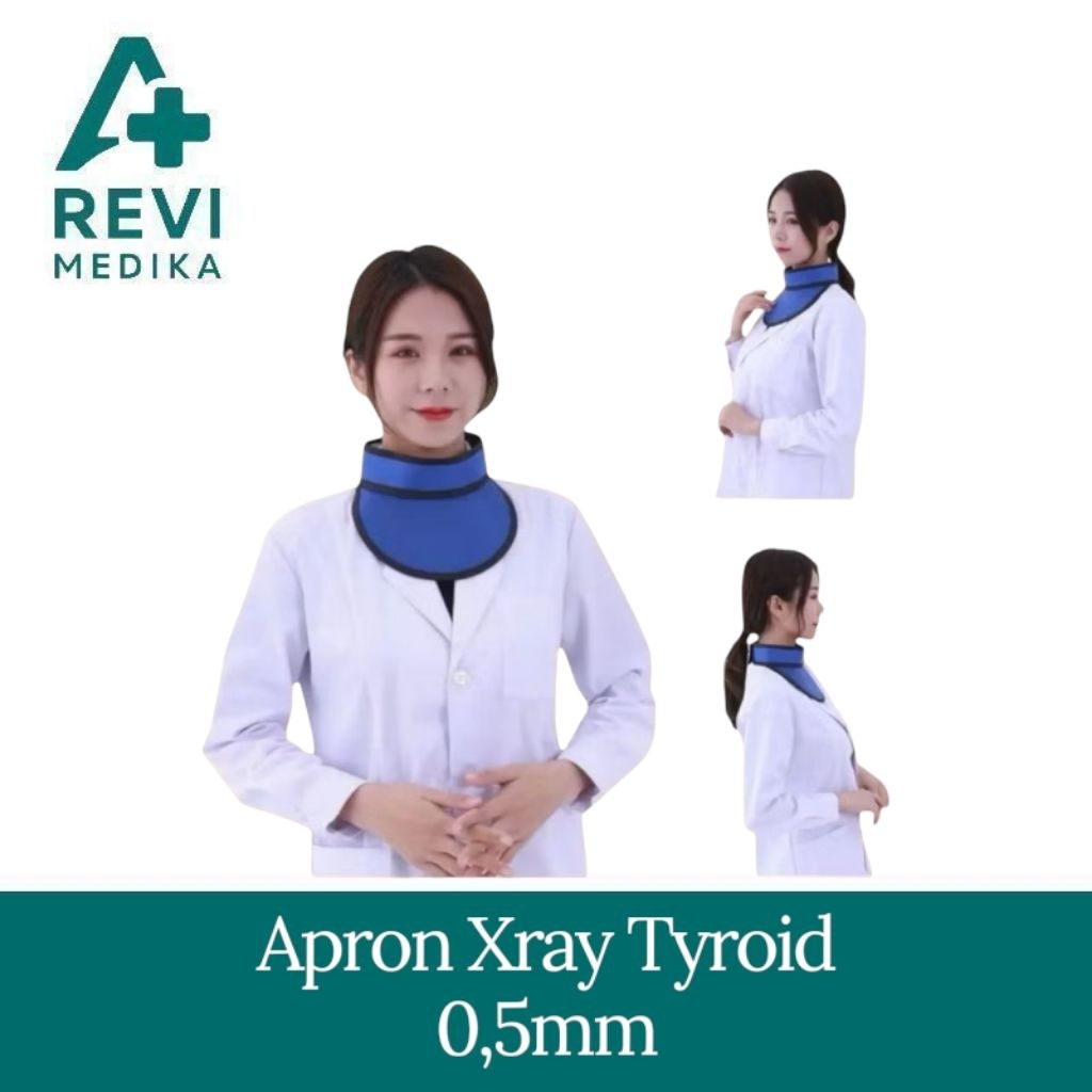 APRON PROTECTIVE XRAY TYROID 0,5mm / APRON TYROID SHIELD XRAY PELINDUNG LEHER 0,5