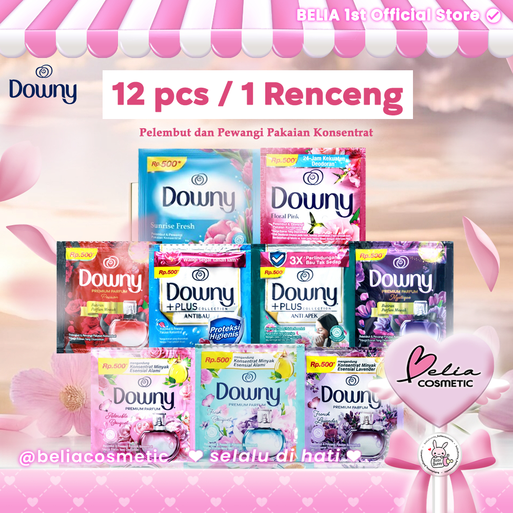 [ BELIA ] DOWNY 1 RENCENG Pewangi dan Pelembut Pakaian Konsentrat 10ML 22ML 50ML Sachet | Premium Pa