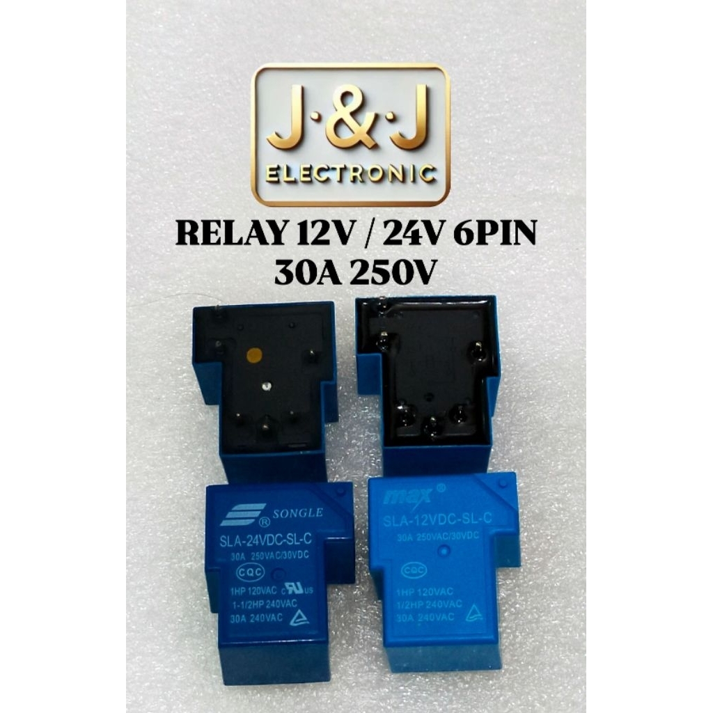 RELAY RILAY DC 12V / 24V 6PIN 30A 250V
