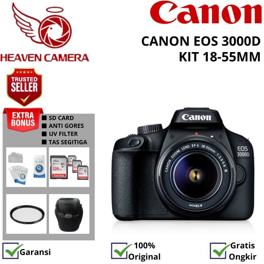CANON EOS 3000D KIT 18-5MM / CANON 3000D KIT 18-55MM / CANON 3000D