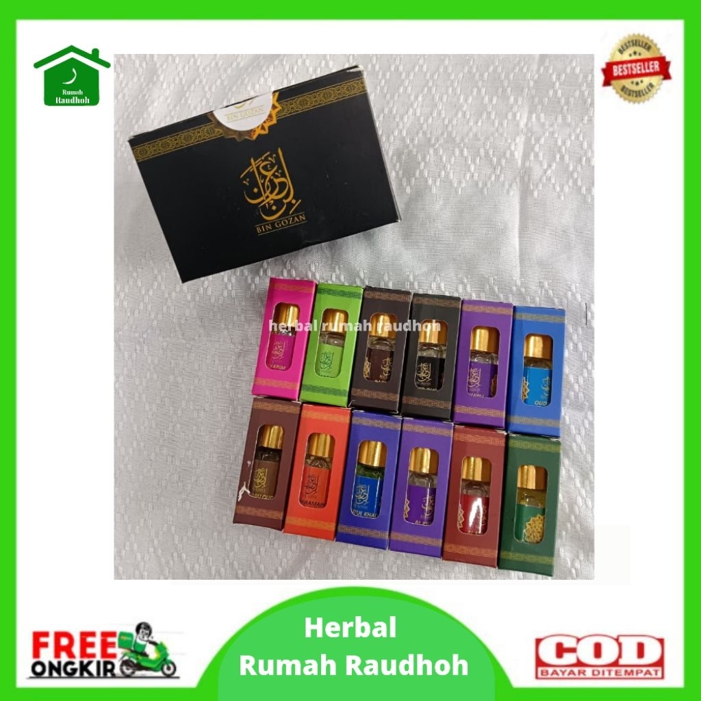 PARFUM ARABIAN NON ALCOHOL ROLL ON  BIN GOZAN ISI 6 ML - GIFT PARFUM FROM HAJI UMROH