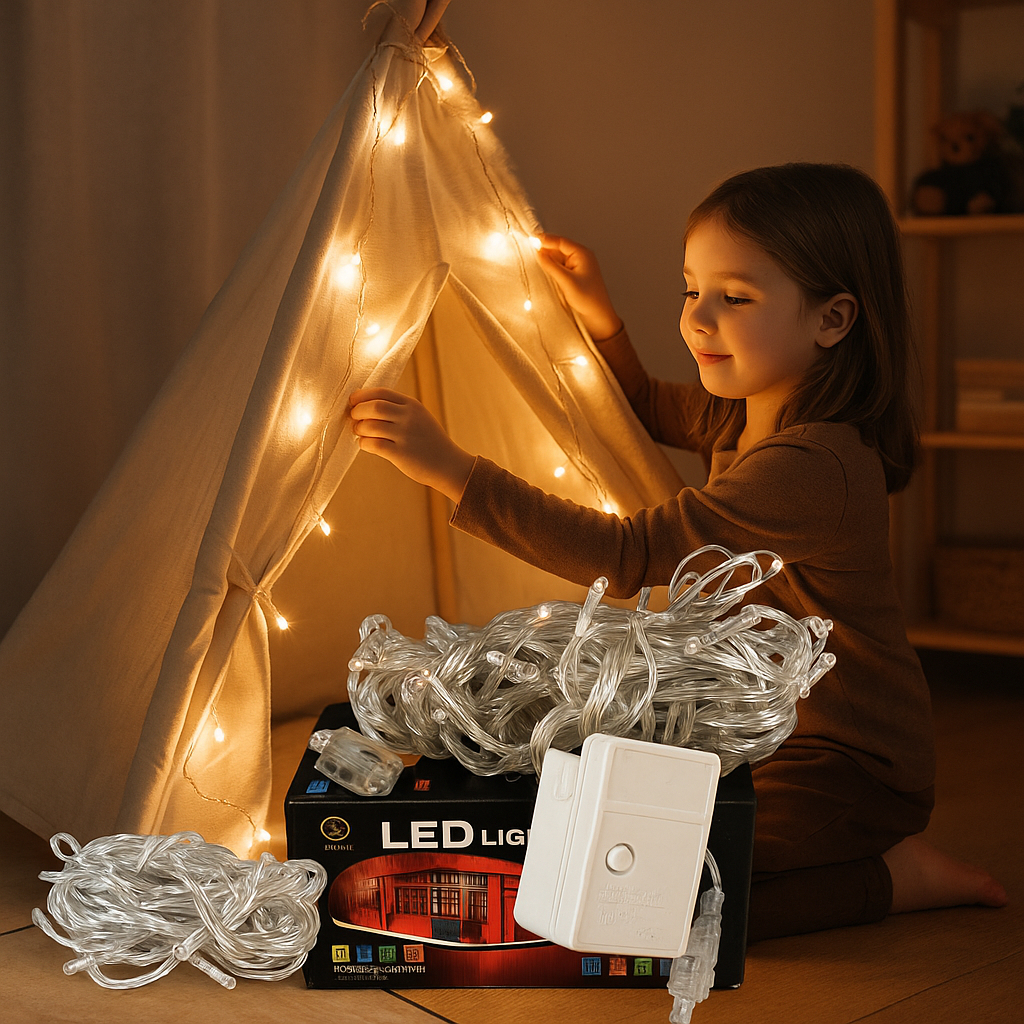 LAMPU LED 100 LED  MULTICOLOR PANJANG 10 METER