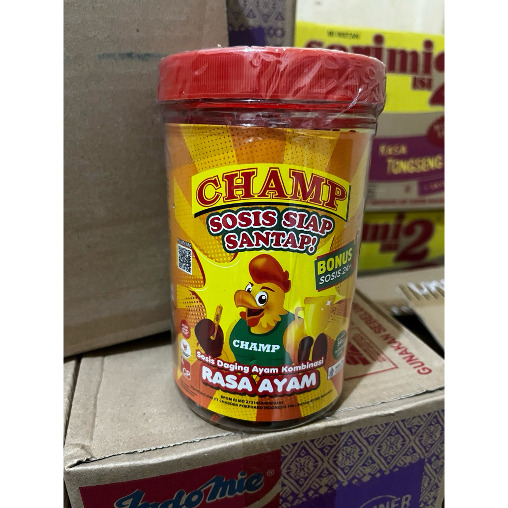 

Champ Sosis Siap Santap Rasa Ayam| Toples isi 24pc