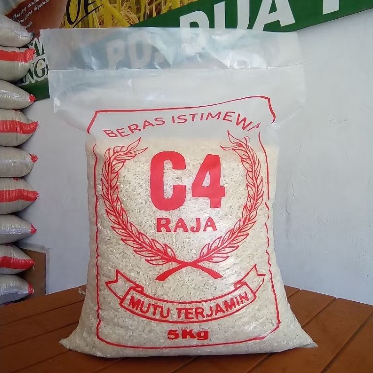 

BERAS / BERAS KEMASAN 5 KG / BERAS KEMASAN CAP C4 RAJA - 5 KG