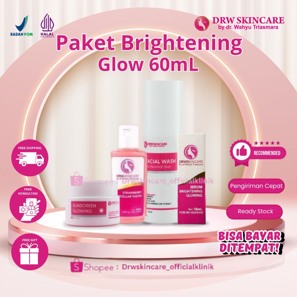 Paket Brightening Glow 4 (60mL) Drw Skincare