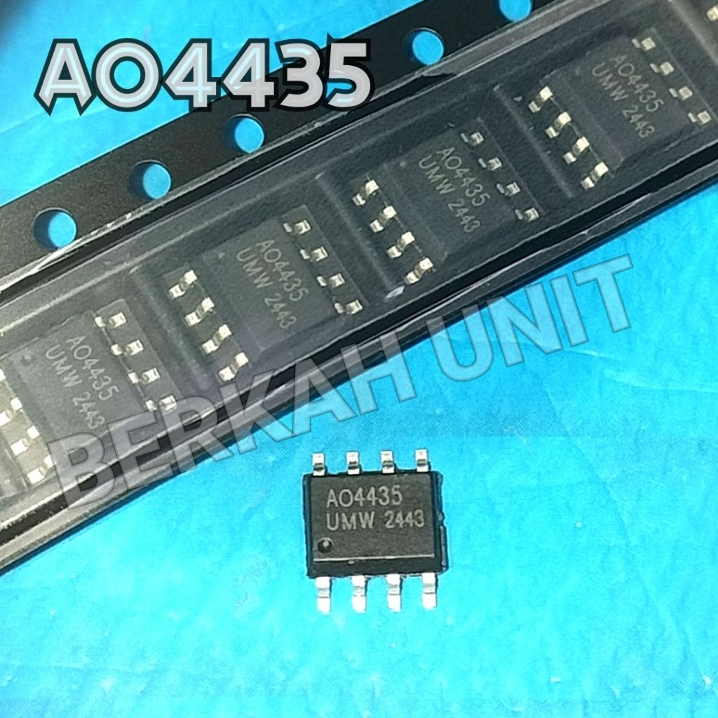 Mosfet smd 4435 AO4435 AO4435A pengganti UT9435 UTC9435 sop8 P-chanell