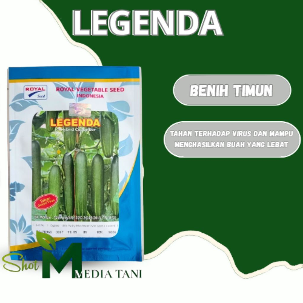 Timun Legenda F1 Timun Hijau Tahan Virus 20gr Original Pabrik