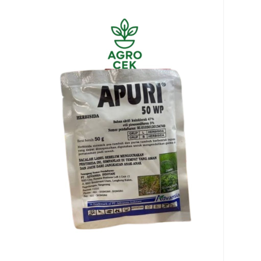 herbisida apuri 50wp kemasan 50gr