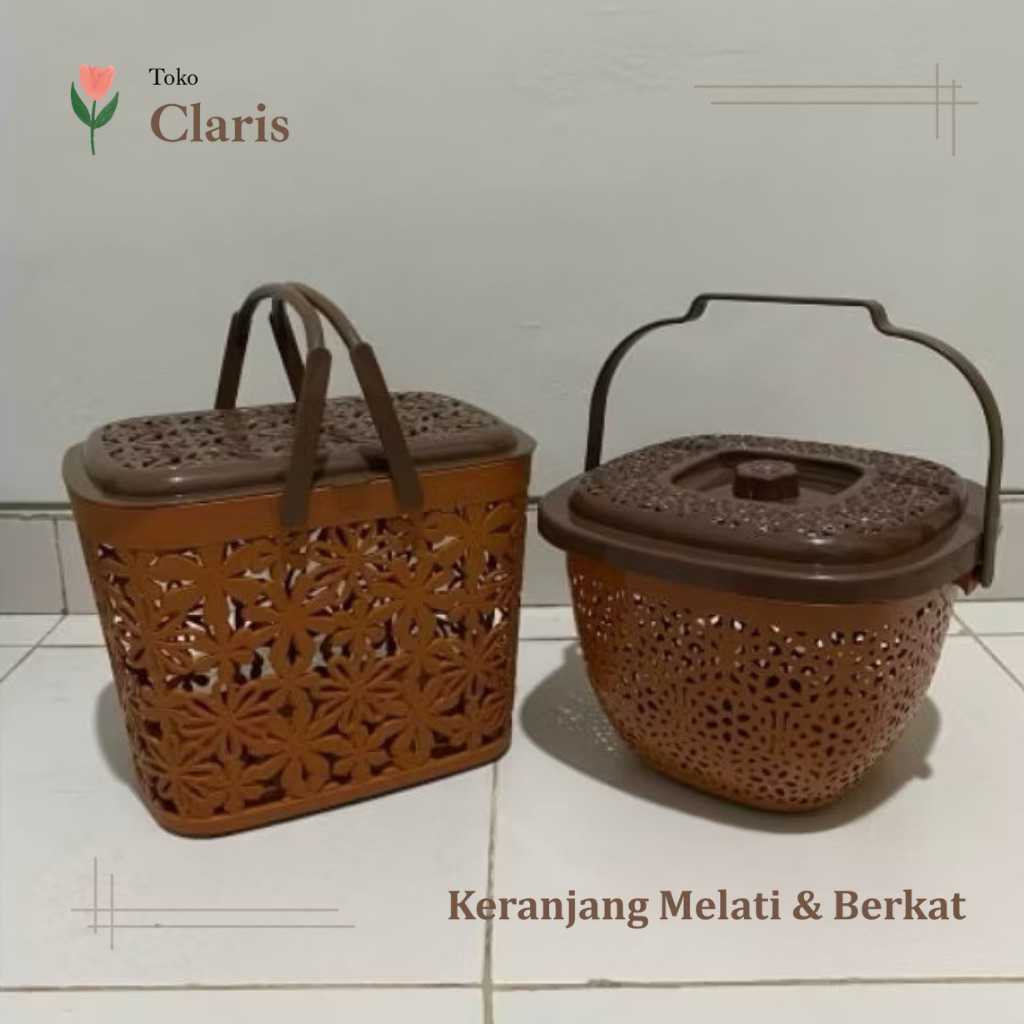 Keranjang Melati, Keranjang Berkat untuk Hajatan / Syukuran / Souvenir Hampers, Keranjang Serbaguna 