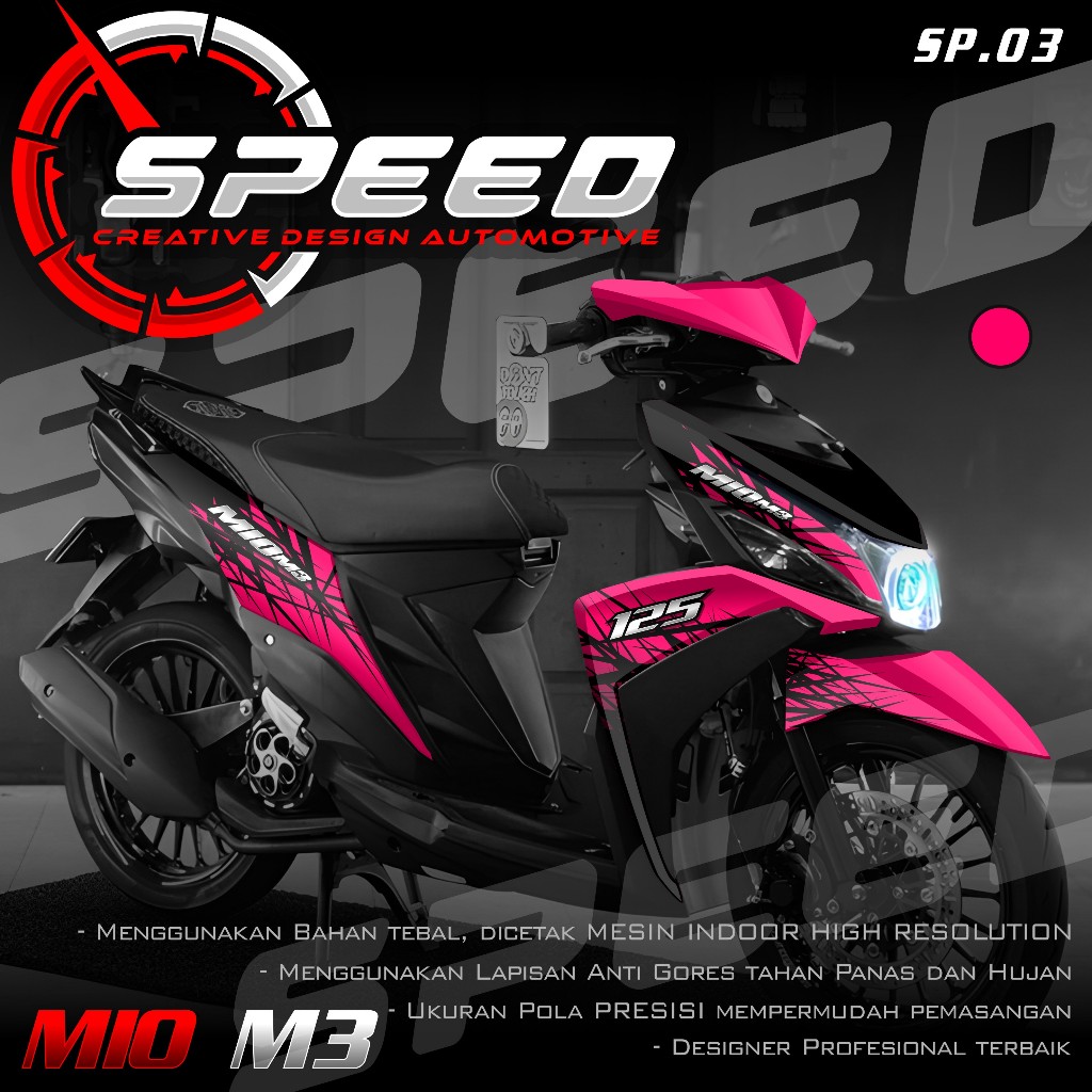 (PROMO COD) TERBARU Decal Sticker Yamaha Mio M3 125 Full body - Stiker Skotlet Variasi Modifikasi Mo