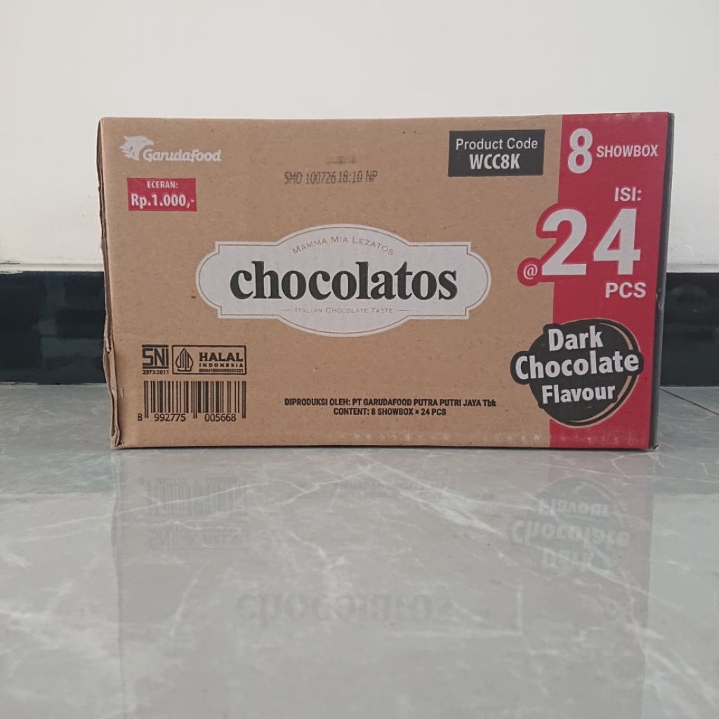 

Chocolatos Wafer Roll 1 Dus (8x24