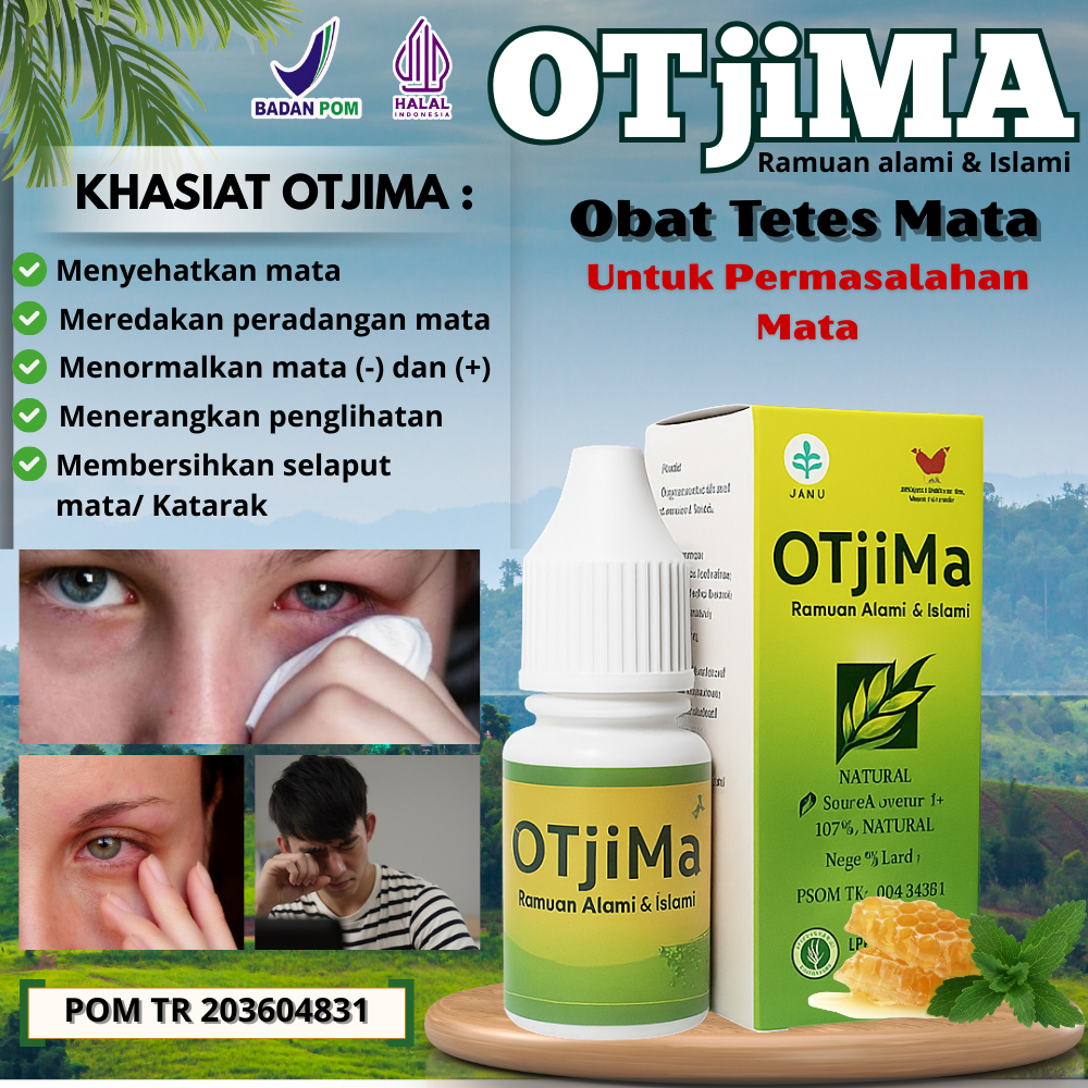 OTjiMA Obat Tetes Mata Herbal Alami | Gurah Mata Original BPOM | Redakan Iritasi & Pandangan Buram