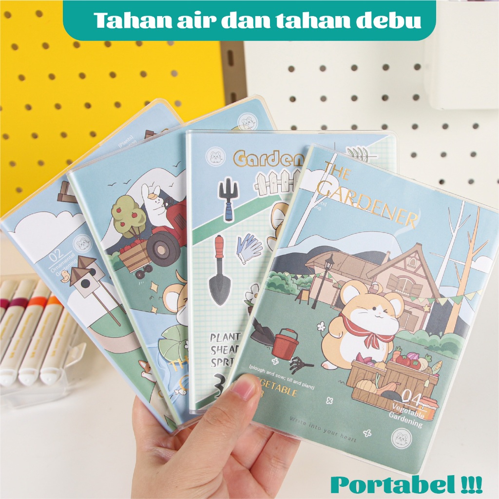 

Gardener Mouse Little Little B5 Cover Rubber Menebal 132 Halaman Kertas Yang Dapat Dibingkai Tinta Dan Tahan Air Tahan Noda.