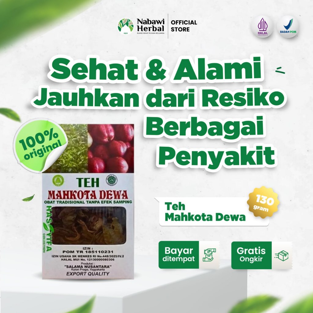 

TEH MAHKOTA DEWA - Teh Herbal Membantu Atasi Darah Tinggi Diabet dan Asam Urat