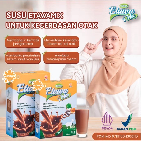

ETAWAMIX RASA COKELAT | SUSU KAMBING ETAWA NIKMAT SEHAT KAYA MANFAAT | HALAL BPOM