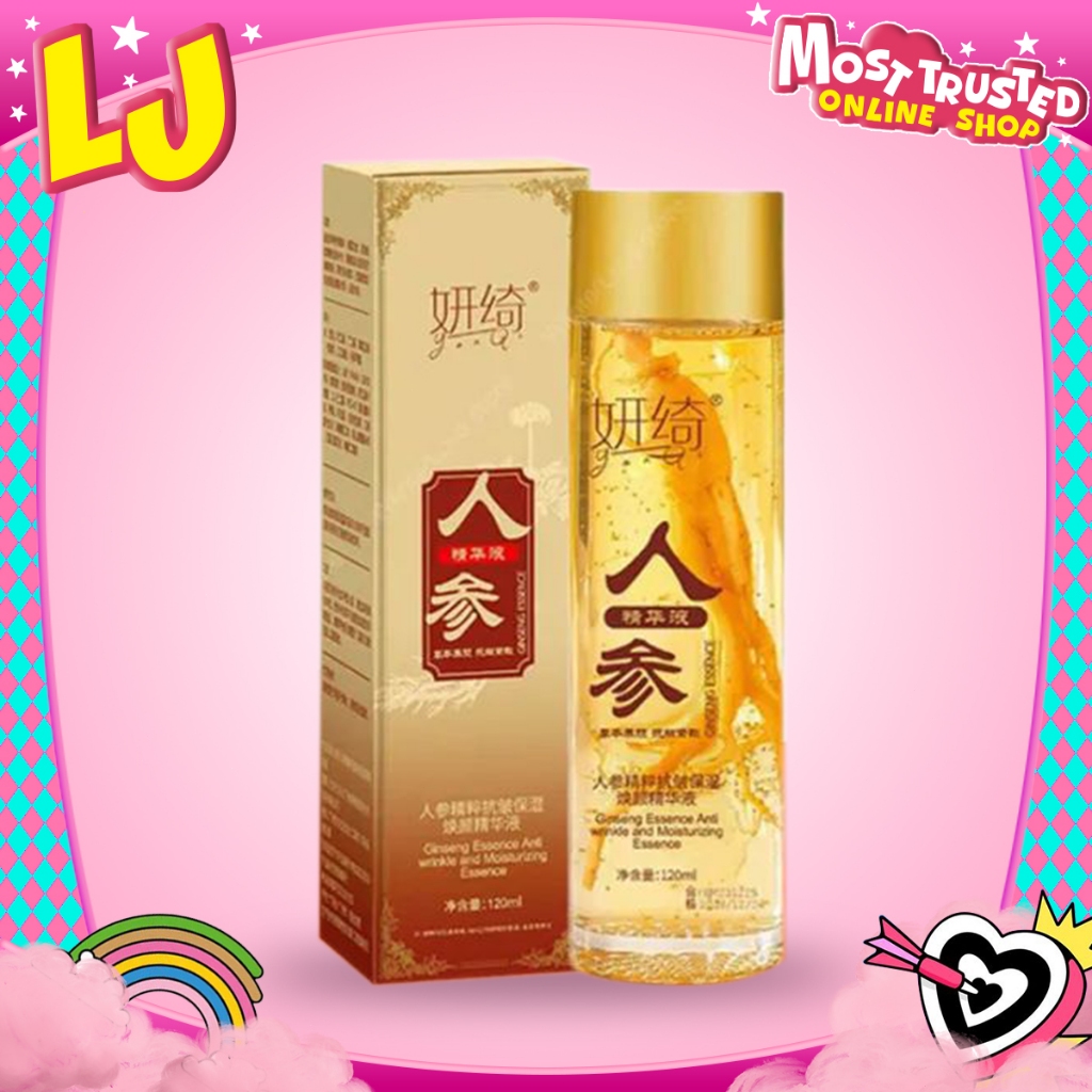 Esensi Anti-Penuaan Ginseng Esensi Peptida Emas Ginseng Esensi Penghilang Kerutan Wajah 120ML