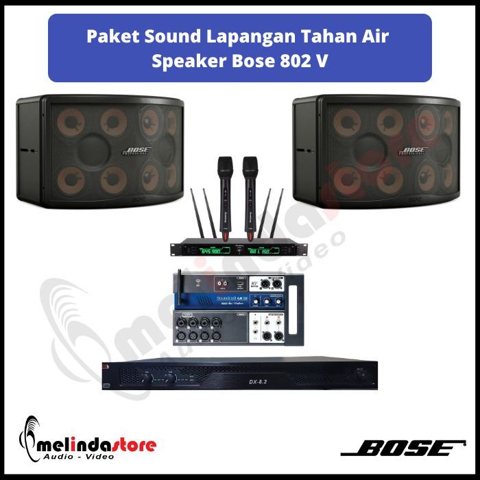 Paket Sound System Lapangan Upacara Speaker Bose ( Waterproof)