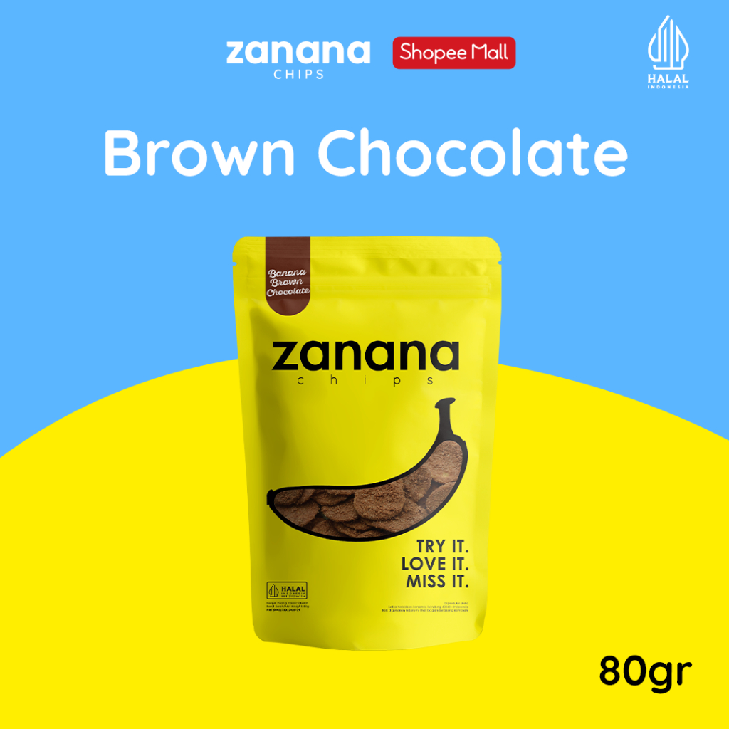 

Zanana Chips Brown Chocolate | Keripik Pisang Bumbu Tebal dan Renyah