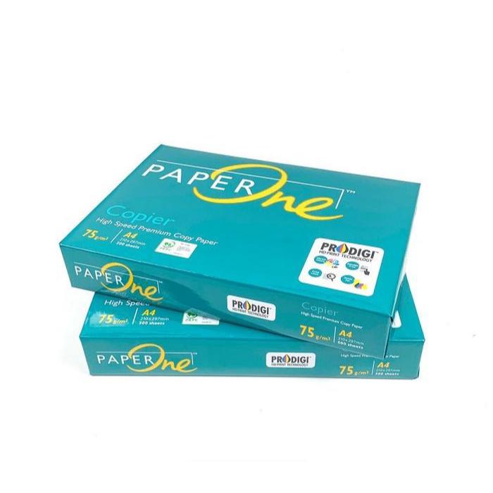 

Paper One A4 75 Gsm 500 Lembar Original (1 RIM) / PaperOne Kertas A4 Print Copy 75 Gram 500 Sheet Per Rim