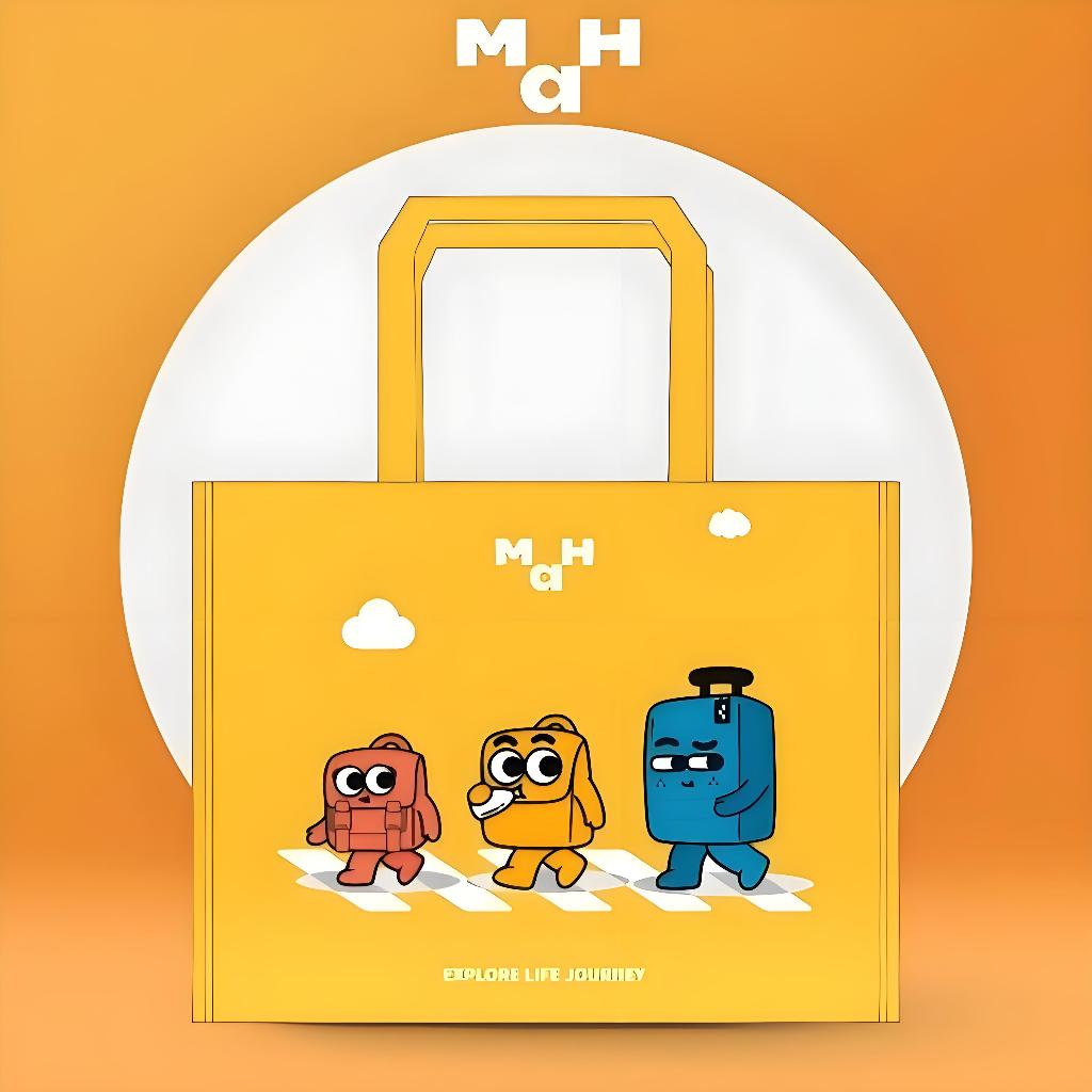 

MAH Tas Selempang PVC Portable Tas Hadiah Belanja Tas Kotak Makan (Ukuran: P37×L10×T29 cm)