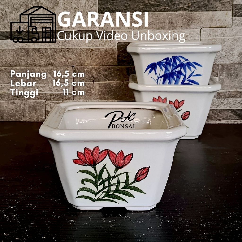 COD | Pot Keramik Bonsai | Sukulen | Adenium | Kaktus Terbaik