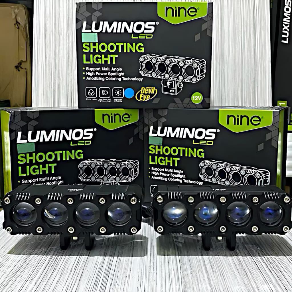 LAMP LIGHT LED SPOTLIGHT LAMPU TEMBAK SOROT SHOOTING MOTOR LASER SQL Q10 BLUE LENS 50 WATT 10-28V DC