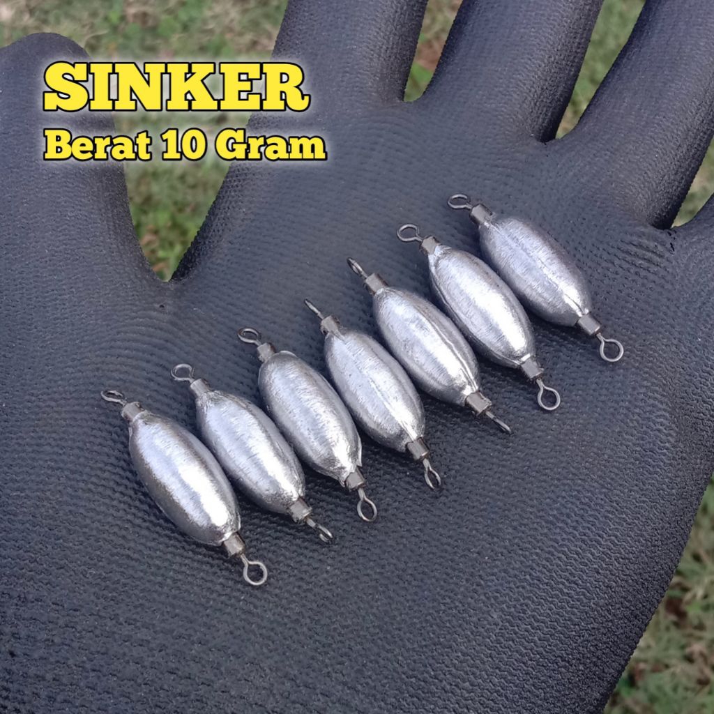 Sinker Soflure Ajing Game - Pemberat Pancing - Pemberat Soflure - Carolina Rig
