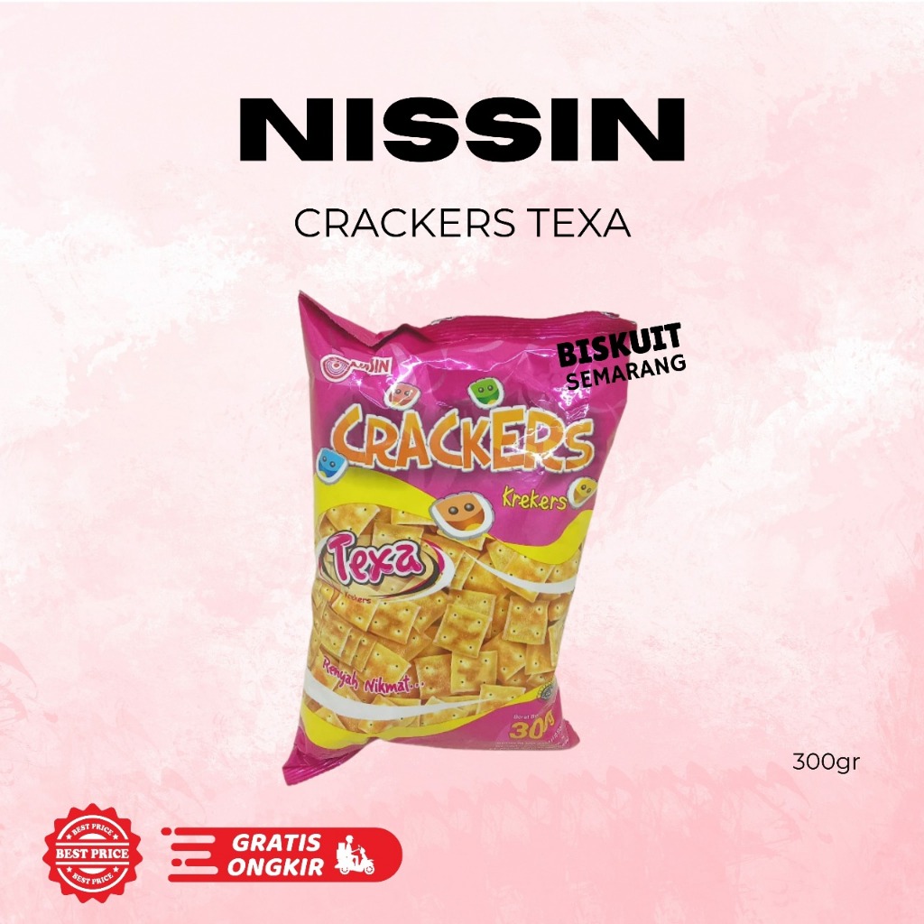 Nissin Crackers Texa 300gr Nissin Texa Biskuit Asin Gurih Renyah