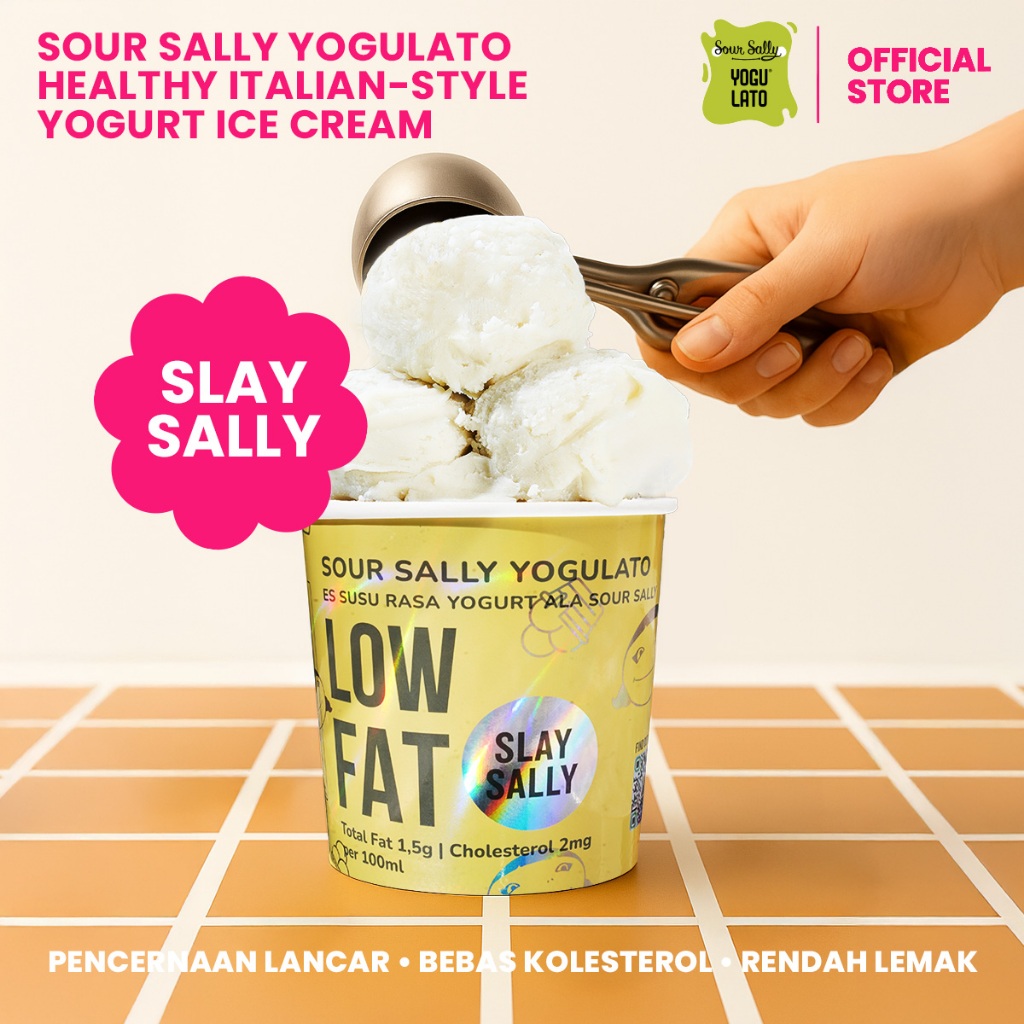 

Sour Sally Yogulato Plain Sally 330ml | Es Krim Yogurt Sehat