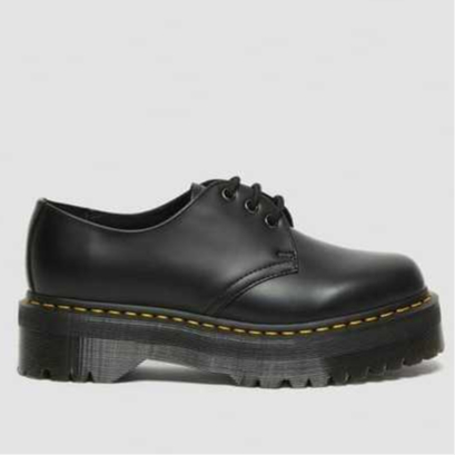 DR MARTENS 1461 QUAD Black/Polished Smooth ORIGINAL 100% 25567001