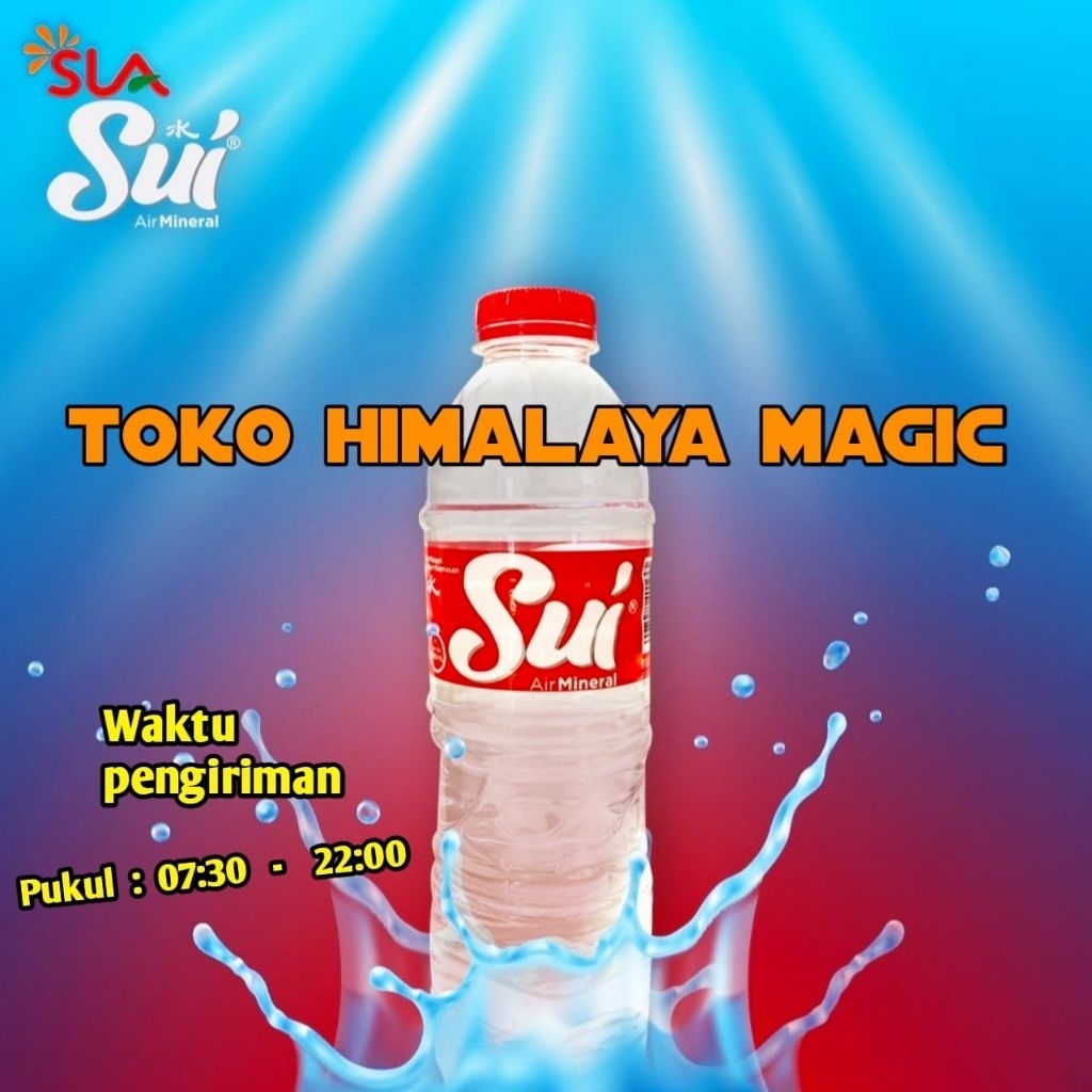 

Air mineral Sui kemasan botol 600 ML