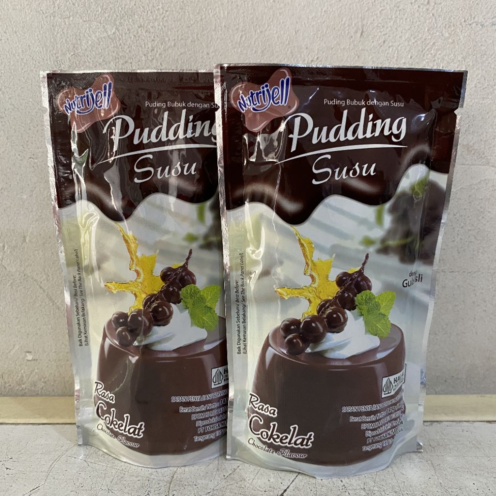 

Nutrijell PUDDING susu rasa COKELAT 145 gram | nutrijell pudding cokelat | pudding cokelat