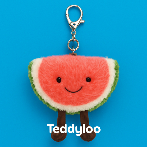 Amuseables Watermelon Bag Charm Jellycat Boneka Original Keychain Gift Gantungan Kunci Semangka Jell