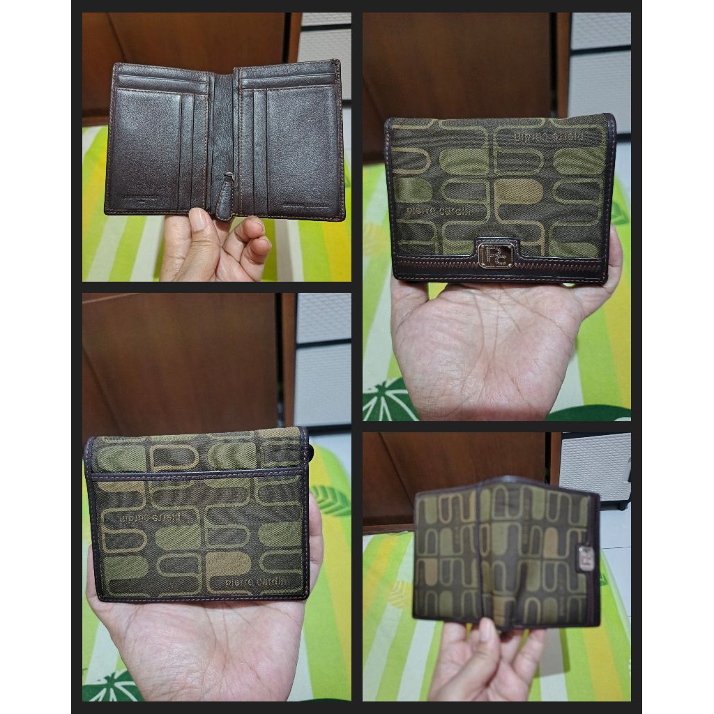preloved dompet wanita pierre cardin coklat