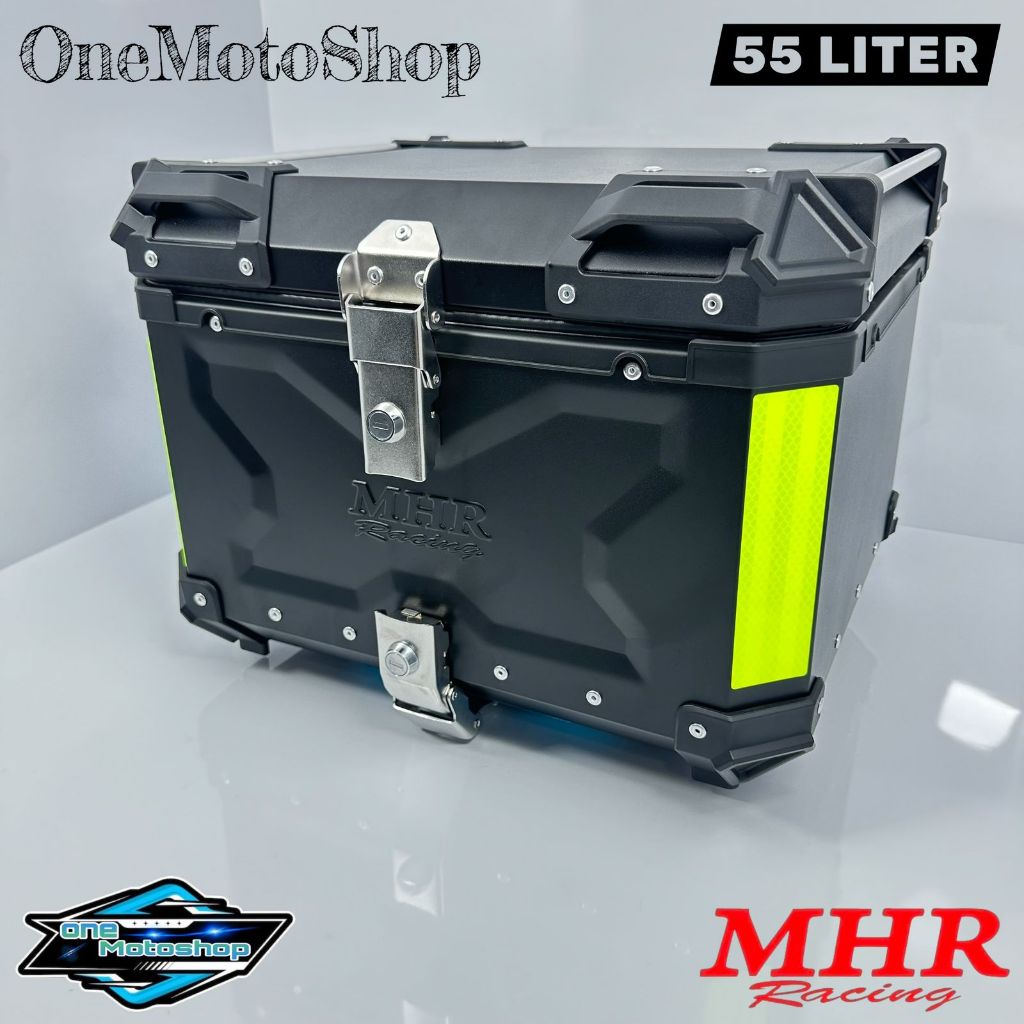 TOP BOX/BOX Bagasi Motor MHR Racing 55 LITER UNIVERSAL For Honda/Yamaha/CB X/CB R/MEGA PRO/VERZA Dll