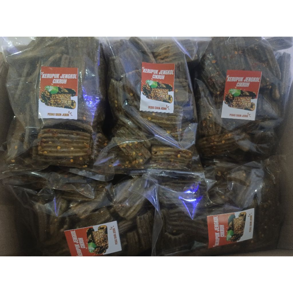

KERUPUK JENGKOL CIKRUH RASA DAUN JERUK 130 gr